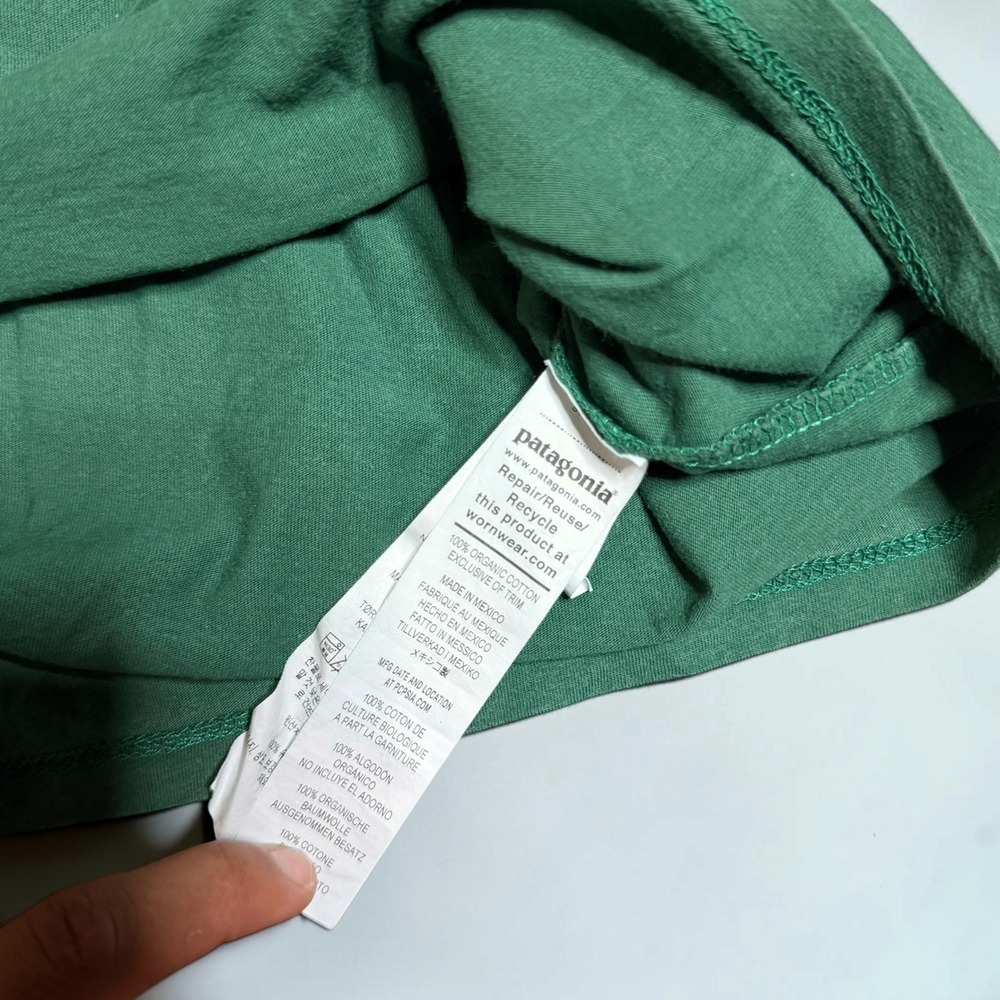 Patagonia Pocket Tee Equipment for Water People Green Large Gorpcore - Picture 5 of 5